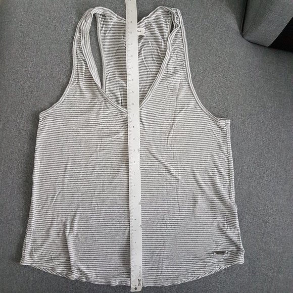 SOLD Abercrombie and Fitch V-Neck Racerback Stripe Tank Top - Picture 5 of 10